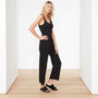 Vintage Fleece Cutoff Sweatpant  In Black | James Perse Los Angeles