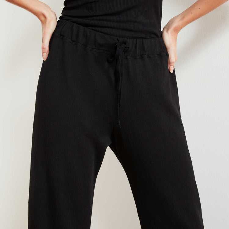 Vintage Fleece Cutoff Sweatpant  In Black | James Perse Los Angeles