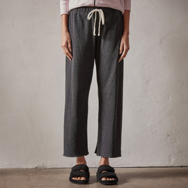 Vintage French Terry Cutoff Sweatpant in Carbon Pigment | James Perse Los Angeles