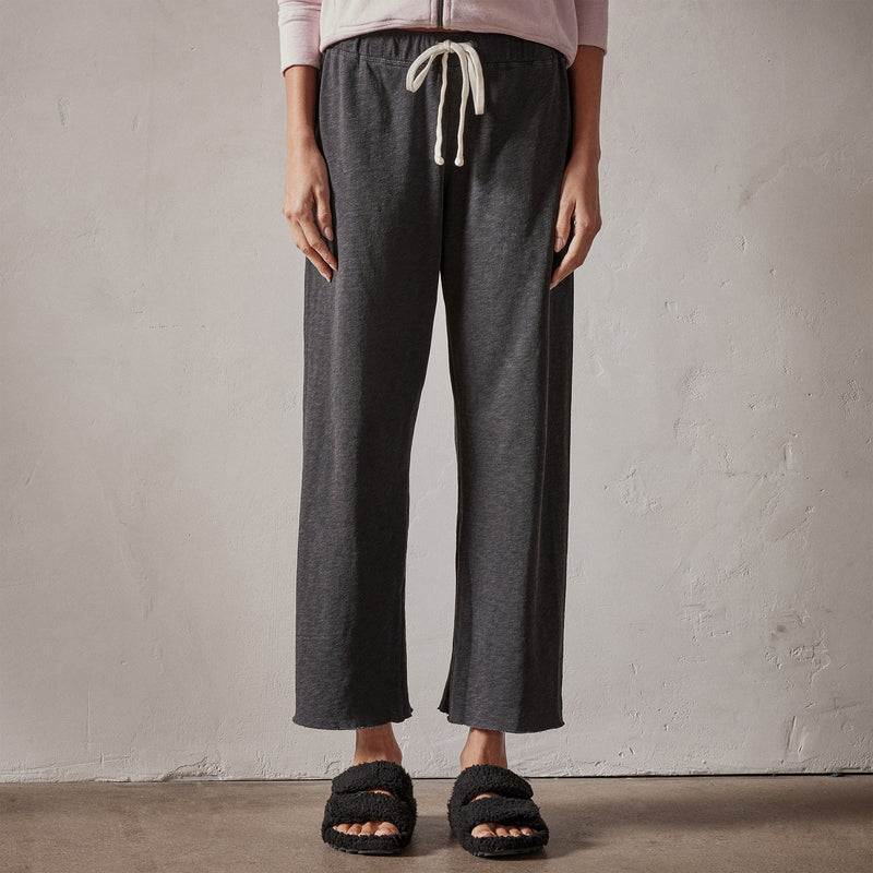 Vintage French Terry Cutoff Sweatpant in Carbon Pigment | James Perse Los Angeles