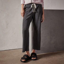 Vintage French Terry Cutoff Sweatpant in Carbon Pigment | James Perse Los Angeles