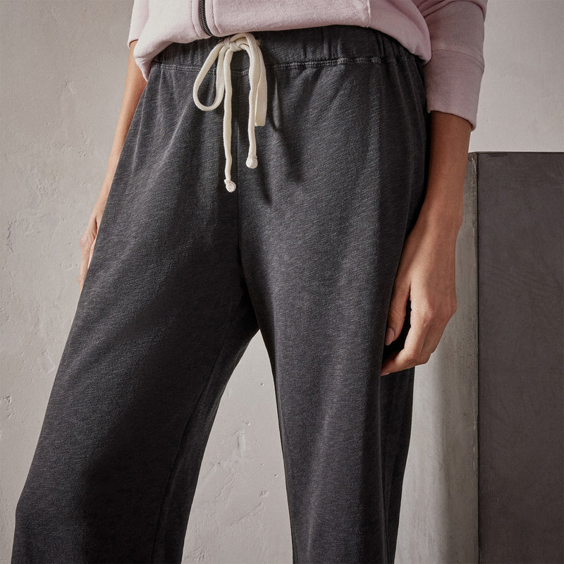 Vintage French Terry Cutoff Sweatpant in Carbon Pigment | James Perse Los Angeles