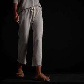 Vintage French Terry Cropped Sweatpant  In Fog Pigment | James Perse Los Angeles