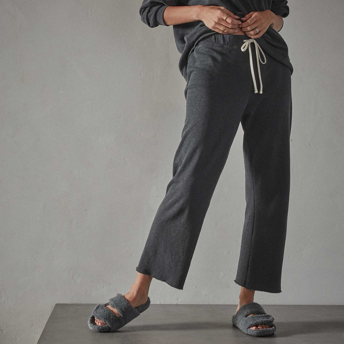 Vintage French Terry Cutoff Sweatpant - Magma Pigment | James Perse Los Angeles