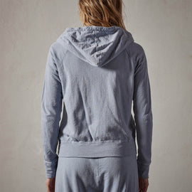 Vintage French Terry Zip Up Hoody in Aura Pigment | James Perse Los Angeles 