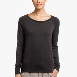 Vintage French Terry Sweatshirt in Carbon Pigment | James Perse Los Angeles