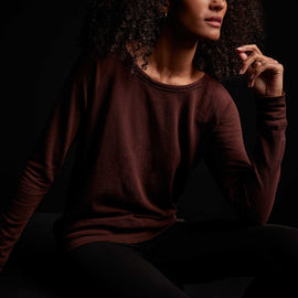 Vintage French Terry Sweatshirt - Maroon | James Perse Los Angeles