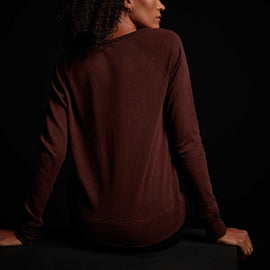 Vintage French Terry Sweatshirt - Maroon | James Perse Los Angeles