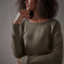 Vintage French Terry Sweatshirt - Old Whiskey Pigment | James Perse Los Angeles