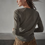 Vintage French Terry Sweatshirt in Platoon Pigment | James Perse Los Angeles