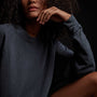 Vintage French Terry Relaxed Sweatshirt in Deep Pigment | James Perse Los Angeles