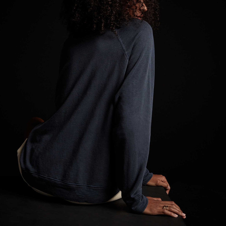 Vintage French Terry Relaxed Sweatshirt in Deep Pigment | James Perse Los Angeles
