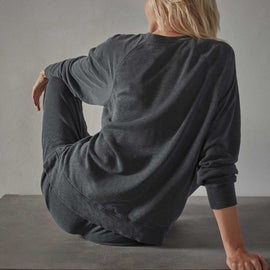 Vintage French Terry Relaxed Sweatshirt - Magma Pigment | James Perse Los Angeles