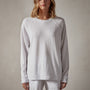 Vintage French Terry Relaxed Sweatshirt in White | James Perse Los Angeles 