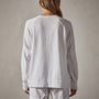 Vintage French Terry Relaxed Sweatshirt in White | James Perse Los Angeles 