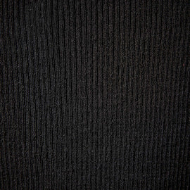 Split Front Knit Dress in Black | James Perse Los Angeles 