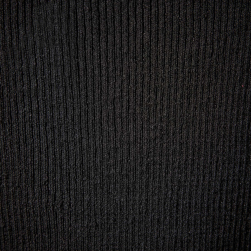Split Front Knit Dress in Black | James Perse Los Angeles 