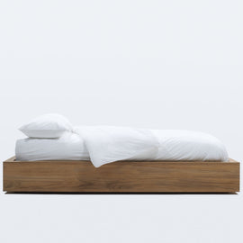 Brushed Jersey Duvet In White | James Perse Los Angeles
