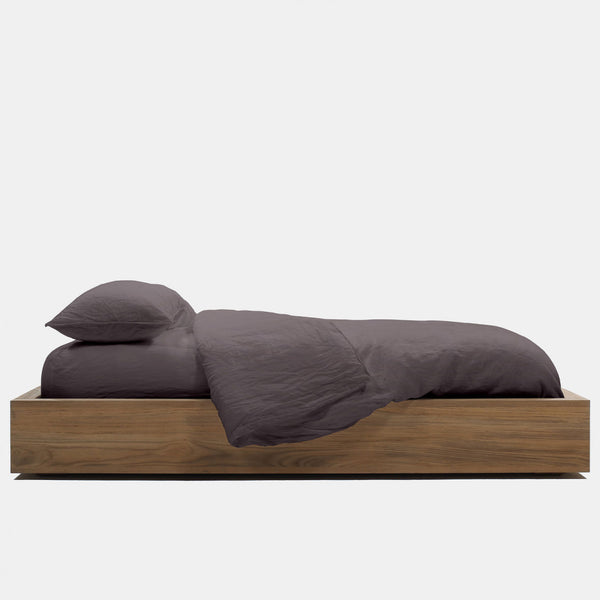 Linen Duvet Cover In Raccoon Grey | James Perse Los Angeles