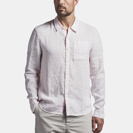 Long Sleeve Linen Pocket Shirt  In Rosie | James Perse Los Angeles